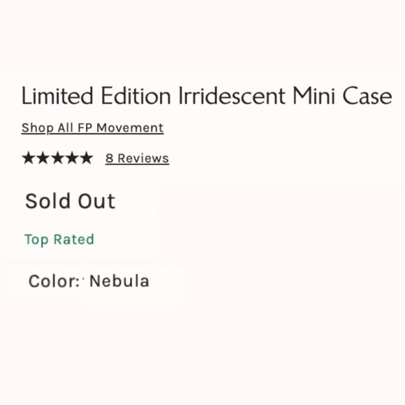 Free People Limited Edition Irridescent Quilted Carryall Mini Case in Nebula - Picture 3 of 12